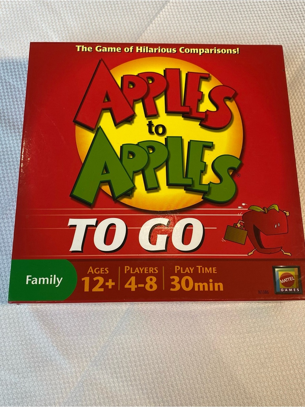 Mattel Apples to Apples To Go - Red/Yellow/Green